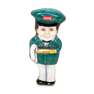 Coca-Cola Tin Delivery Man Deliveryman Bottle Carrier Figural Vintage 1999